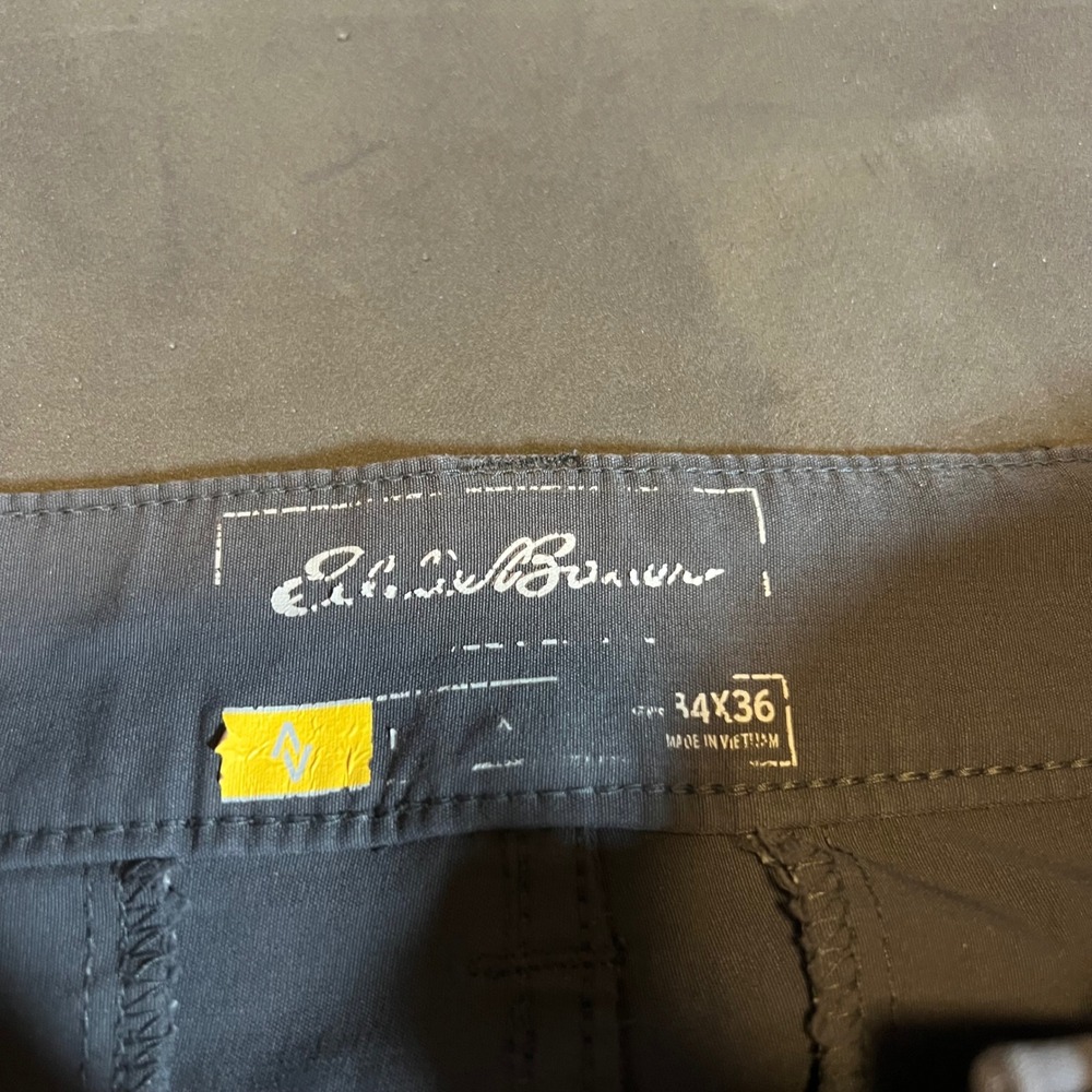 Eddie Bauer Men's Travex Cargo Pants 34 x 36 Grey Stretch Nylon Hiking Zip - Picture 3 of 8
